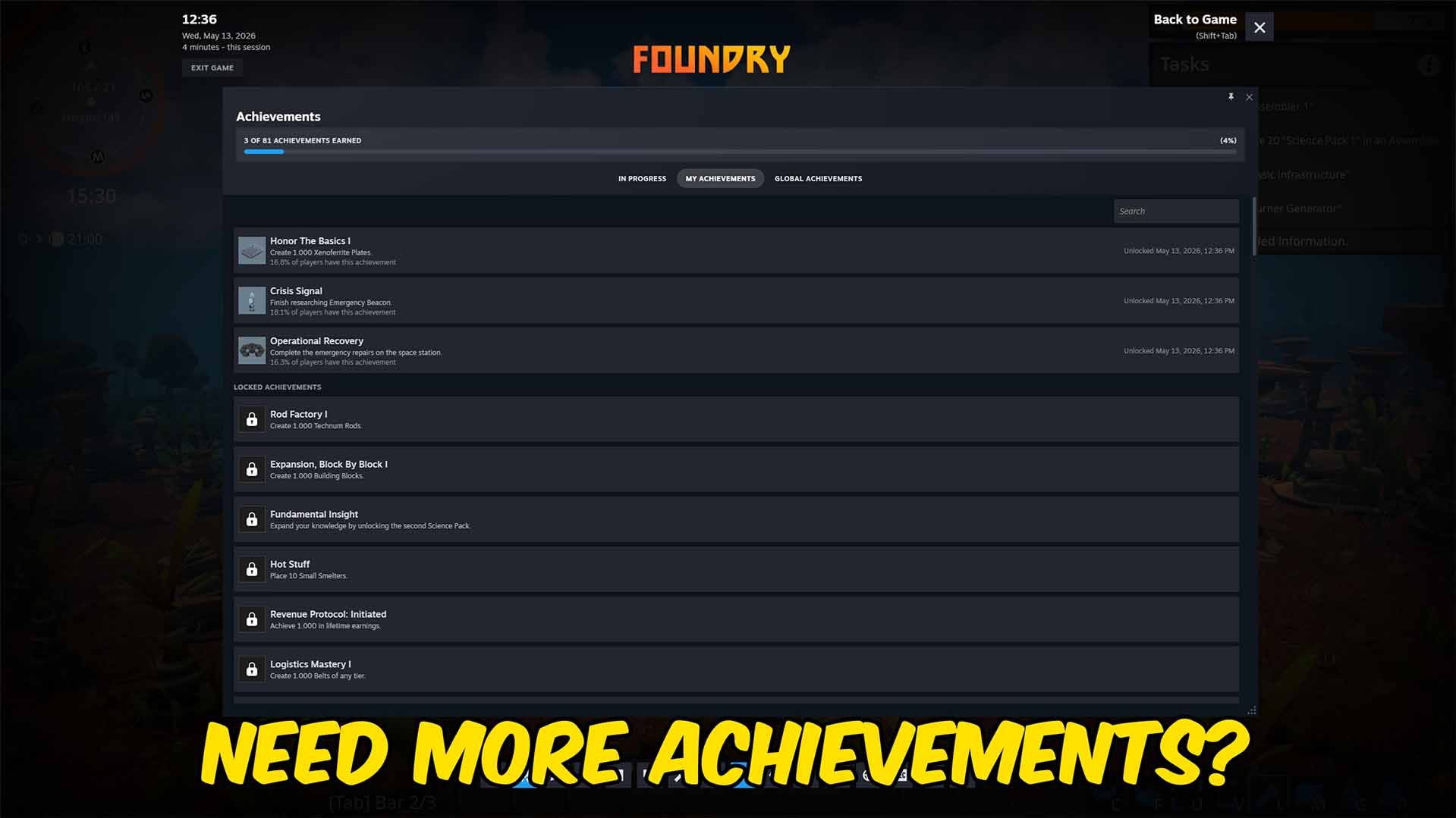 FOUNDRY — Achievement Unlocker